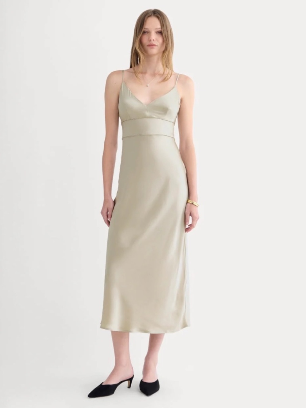 NWT Everlane BIAS CUT SLIP DRESS IN SILK CHARMEUSE